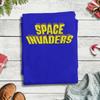 Vintage Space Invaders Logo TShirt for Unisex Round Collar Pure Cotton T Shirt Short Sleeve Tees 4XL 5XL Tops