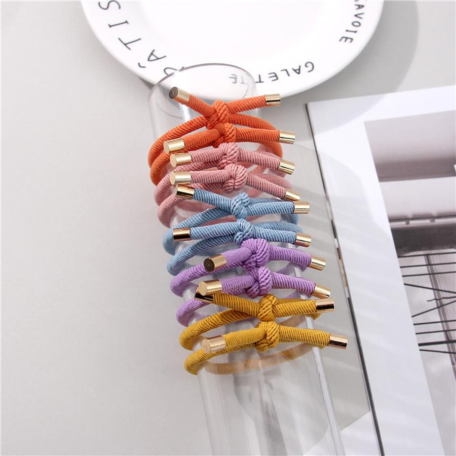 10Pcs Women Elastic Hair Rubber Bands High Quality Girls Hair Bands Hair Scrunchies Gold Plated Hair Accessories Hair Gum/Tie