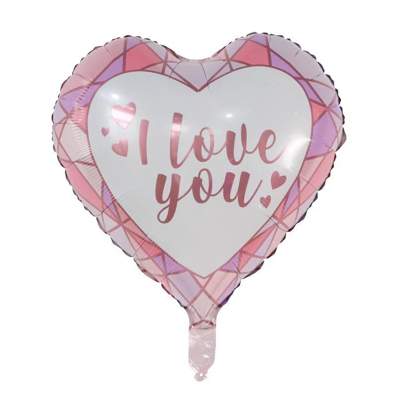 18inch 10pcs Red Heart Love Balloons Inflatable Foil Balloon Wedding Valentine Day Decorations Helium Balloon I Love You Globos 5