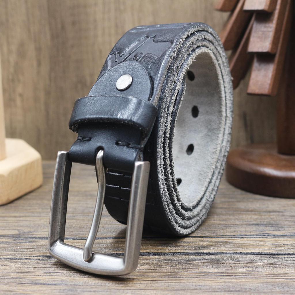 Men's Premium Retro Embossed Genuine Leather Belt