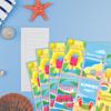 5 Sheets Summer Beach Party Stickers, Creative Chocolate Candy Labels for Decorations & Gifts