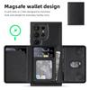 For Samsung Galaxy S24 Ultra Magnetic Case Leather Back Phone Cover with Detachable Card Bag