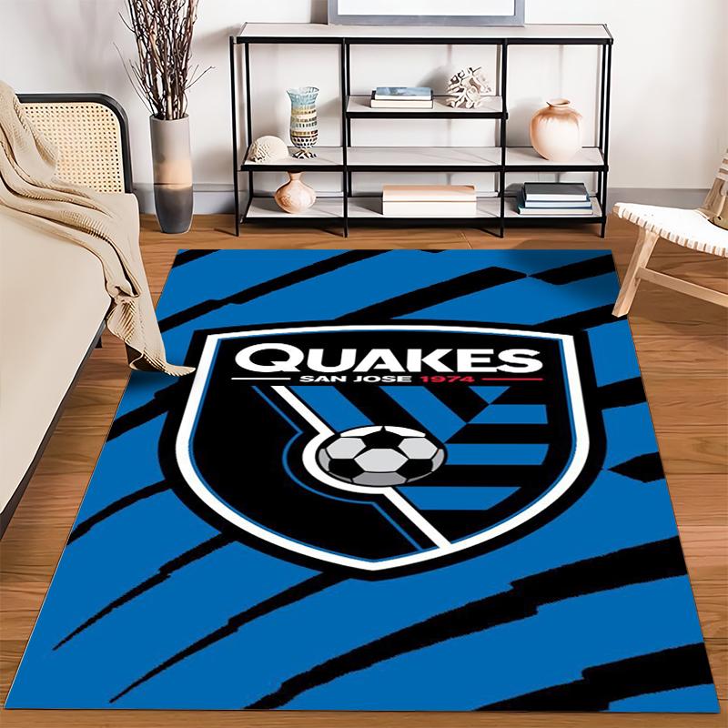 "San Jose Soccer Team Logo Rug 1974" Non-slip Rug Suitable for Living Room and Bedroom Sofas.