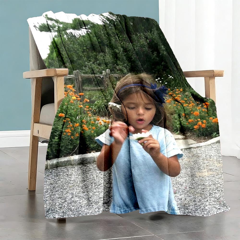 Customize Photo Customize Your photo Blanket Cozy Personalized Blanket Durable Comfort Suitable for Picnics Living Room Home Decor Office