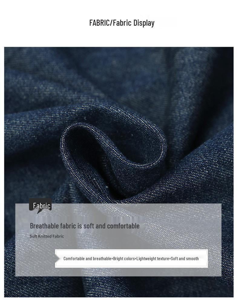 Women's European Style Denim Shirt Jacket, Spring/Autumn 2024, Plus Size, Loose Fit, Mid-Aged Mom Top.