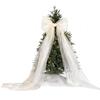 Yousheng Schleifenanhänger Lange Schleppe Extra Große Schleifenschmuck Flexible Tüllschleife Hochzeit Weihnachtsfeier Autofenster Rasendekor