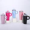 14-20oz Edelstahl-Thermosbecher mit Griff und Strohhalm
