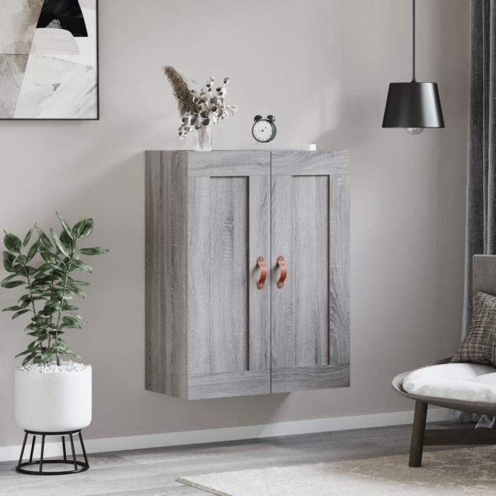 VidaXL Armoire murale sonoma gris 69,5x34x90 cm bois d'ingénierie 830362
