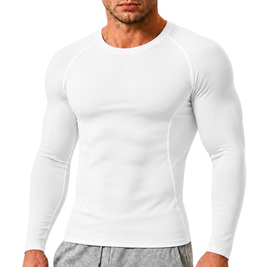 Men's Compression Long Sleeve Shirt for Training, Running and Workout - Wicking, Quick Dry, High Stretch Athletic Top