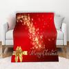 3D-Flanell-Überwurfdecke mit weihnachtlichem Thema, weich, leicht, warm, für Wohnzimmer, Schlafzimmer, Bett, Sofa, Couch, Kinder und Erwachsene, Geschenke