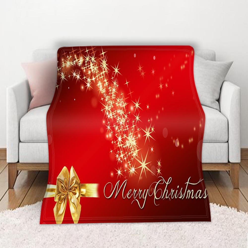 3D Christmas Theme Flannel Throw Blanket Soft Lightweight Warm for Living Room Bedroom Bed Sofa Couch Kids Adults Gifts