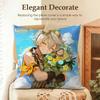 Bennett Genshin Impact Cute Cushion Cover Natural Linen Organic Fabric Double-Sided Printing Sofa Home Decor Gift Pillow Case