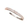 18k Gold Plated Zircon Letter Cuff Bracelet For Women Fashion Accessories