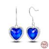 New 925 Sterling Silver Hope Rainbow Flower Earrings For Women Sparkling Colored Zircon Star Koi Earrings Fashion Party Jewelry