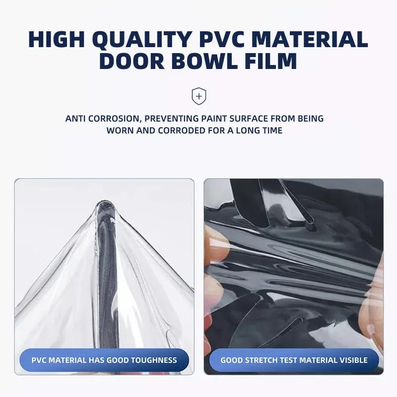 4pcs Transparent Protection Car Emblem Exterior Door Bowl Sticker For Mini Cooper One JCW Works F54 F55 F56 F57 F60 R50