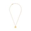 (W) Celine Chunky Triomphe Necklace In Brass with Gold Finish Gold