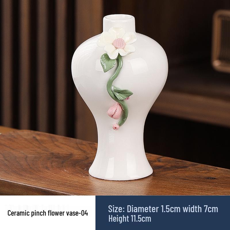 Hand-Pinched Ceramic Vase: Travel Souvenir & Home/Office Decor