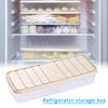 Refrigerator Organizer Kitchen Convenience Transparent Storage Box With Lid For Freezer Cabinet Countertops