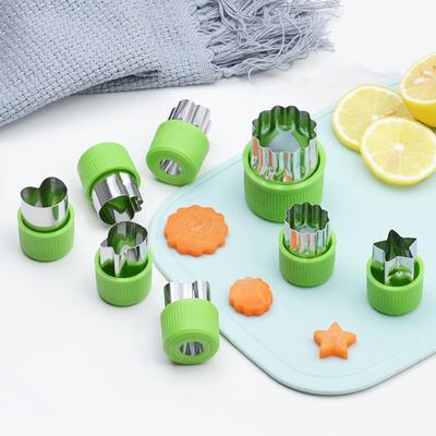 Stainless Steel Vegetable Cookie Cutter Set Multi-Shape Mold for Ravioli Pasta Fruit Carving Non-Stick BPA-Free Dishwasher Safe Essential DIY