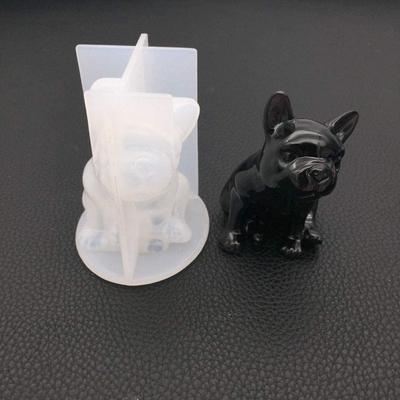 Stampo 3D in Silicone Epossidico per Bulldog Francese Artigianato Fai da Te Decorazioni Accessori Decorazione Auto Ornamenti per la Casa 1PC