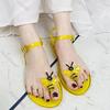 Fashion Women Fruit Sandals Transparent PVC Flat Flip-flop Sandal Ladies 2025 Summer Outdoor Fashion Non-slip Buckle Strap Beach Shoes