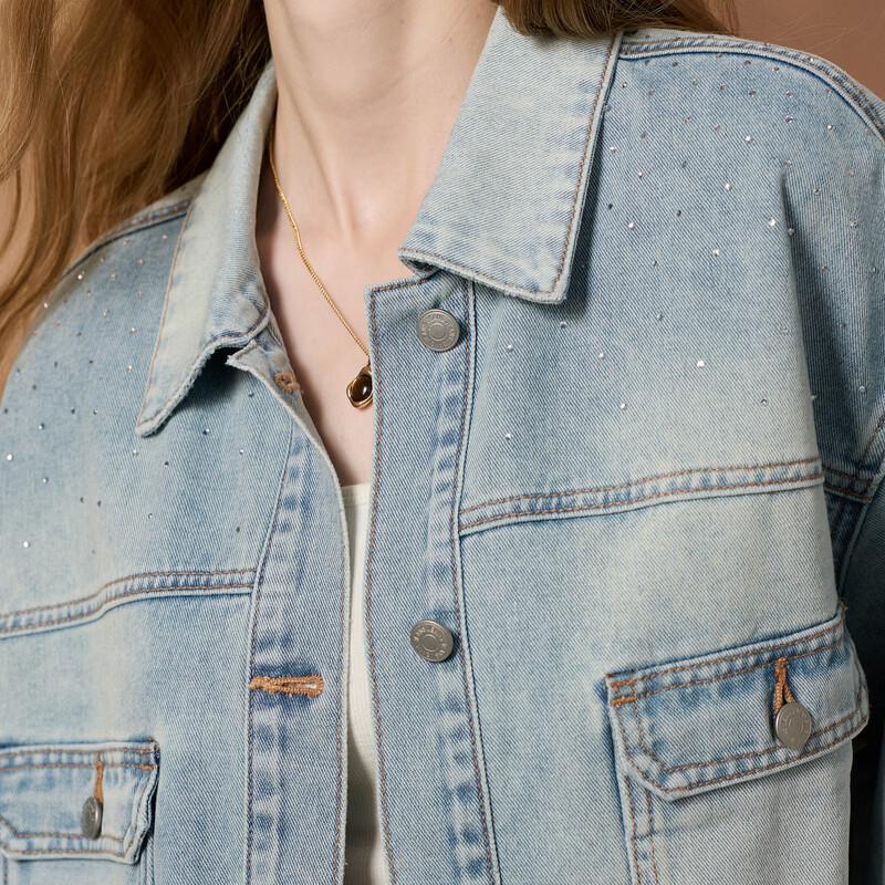 Women's Casual Loose Fit Denim Jacket