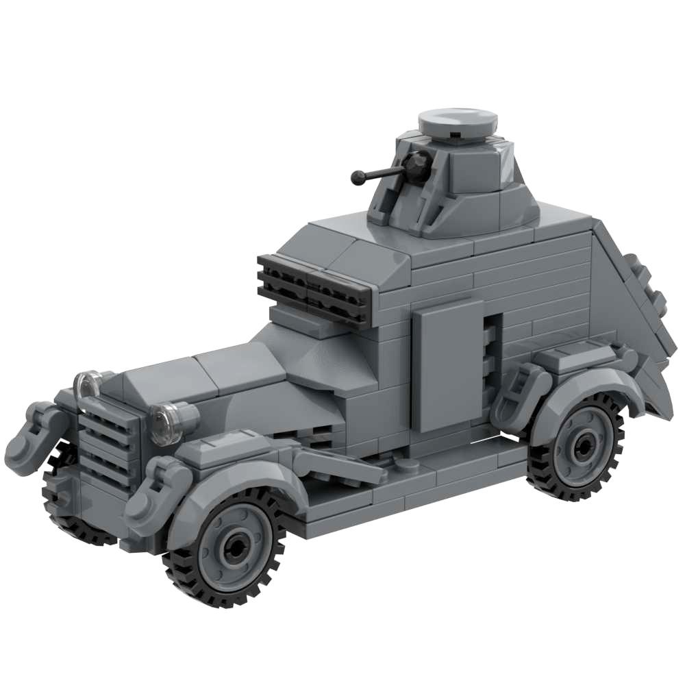 Militär Japanische Armee Baustein Spielzeug Wolseley-Sumida gepanzertes Fahrzeug Typ 2 KA-MI Amphibienpanzer Typ 3 Bausteine Set