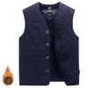 Gilet da Uomo in Puro Cotone Canottiera Senza Maniche Gilet Oversize con Peluche per Abbigliamento da Uomo
