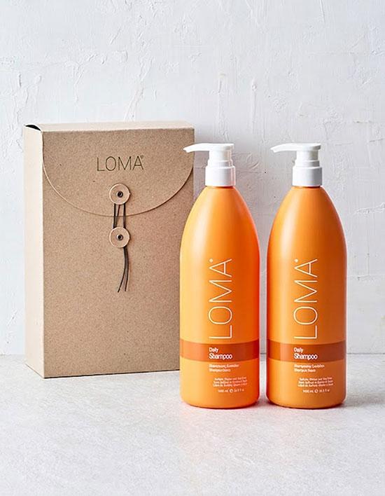 Loma Daily Shampoo 1l Duo + Free Shopping Bag