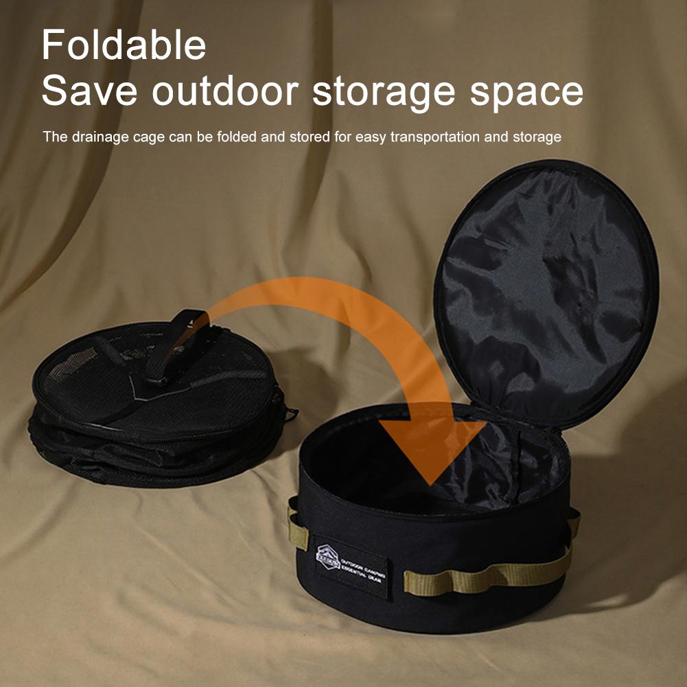 Waterproof Tableware Tool Organizer Multipurpose Picnic Cookware Utensils Kit Bag Fall Resistance Pot Cookware Holder