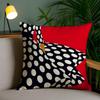 M-Malika Favre Ant Vantage Simple Pillow Case Anti-Dustmite Pillowcase Invisible Zipper Silky Short Plush Sofa Cushion Cover