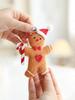 Y New Christmas Ornaments Brown Gingerbread Man Plush Doll Pendant Christmas Tree Decoration Accessories Small Pendant