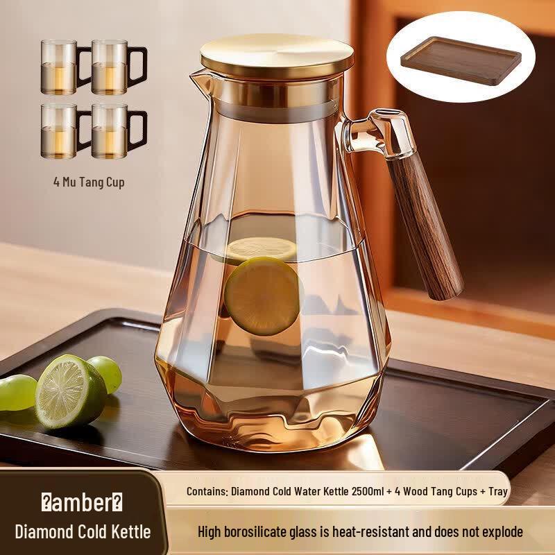 Heat-Resistant Glass Water Pitcher