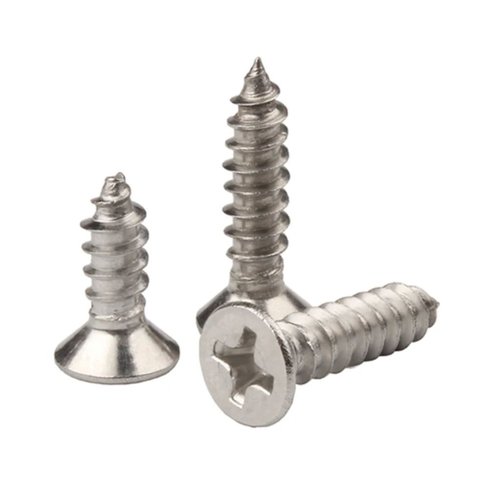 Cross Phillips Self-tapping Screws 304 Stainless Steel Wood Screws  Furniture Assembly