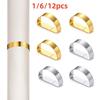 1/6/12pcs Metal Napkin Holder D-shaped Dinnig Table Decoration  For Wedding Birthday Party