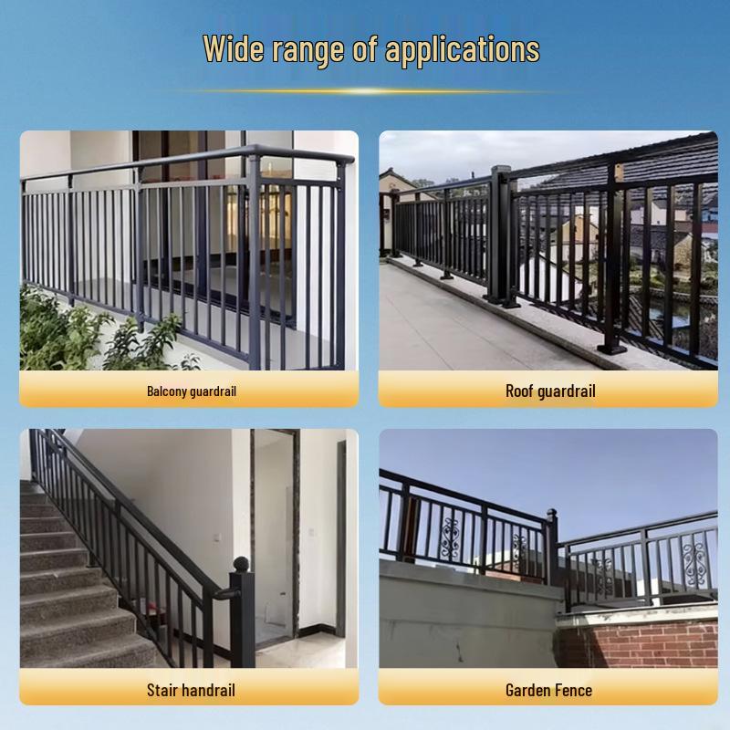 Zinc-Steel Outdoor Stair and Balcony Railing for Villas and Buildings