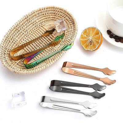 1pc 304 Stainless Steel Sugar Clip Wing-shaped Mini Ice Clamp Household Non-stick Snack Tongs Small Food Clip Kitchen Accessorie