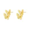 Gold-Plated Double Butterfly Earrings - Luxury and Elegant Women's Fashion 2025.