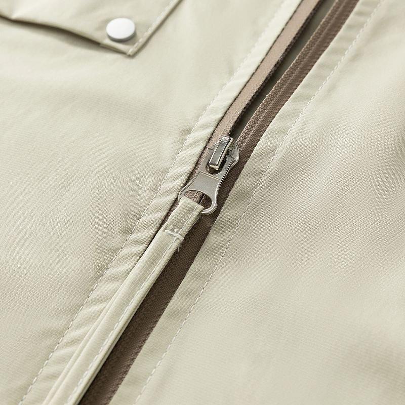 ROMON Men's Spring Autumn Casual Loose Fit Baseball Collar Jacket