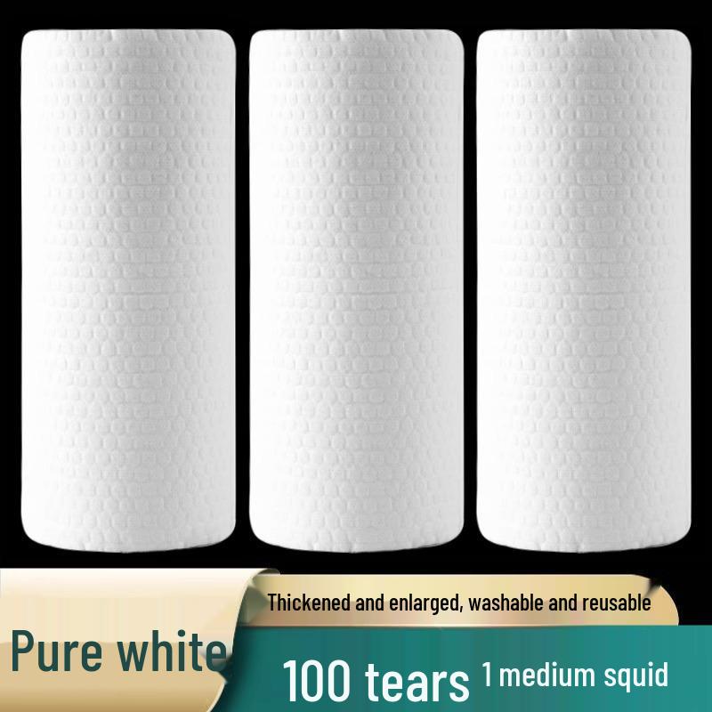 Lazy Rags Thickened Disposable Kitchen Towels: Large, Absorbent, Non-Stick, Lint-Free for Dry/Wet Use.