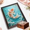 Pearl Golden Carp DIY Diamond Art Kits 15.7x19.6inch Gem Art Diamond Painting Kits Without Frame for Adults Gift Idea Home Wall Decor