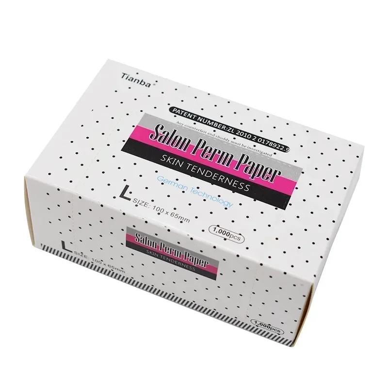 

1000 листов/Коробка Салонная бумага для химической завивки волос Бигуди для волос Салонная термостойкая бумага для бланширования для химической завивки Бумага для электрической завивки волос