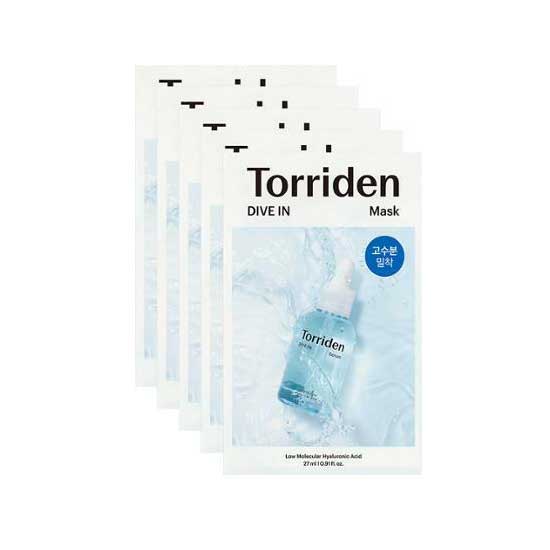 

[TORRIDEN] Тканевая маска с низкомолекулярной гиалуроновой кислотой Dive In 5 шт.