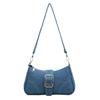 Niche design denim bag summer new popular simple messenger bag fashion shoulder armpit small square bag