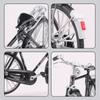 1:8 Scale Retro Bike Mountain Bikes Diecast Model Toy Alloy Rubber Tires Simulation Bicycle Models Collection Gifts for Boys