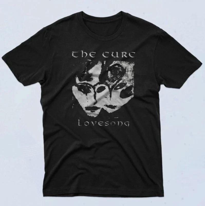 The Cure Lovesong 90s T-shirt, Heavy Black Cotton T-shirt, Size S to 5XL 2XL