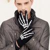 Hand Bone Halloween Luminous Mittens Fashion Accessories Half-finger Gloves Full Finger Gloves