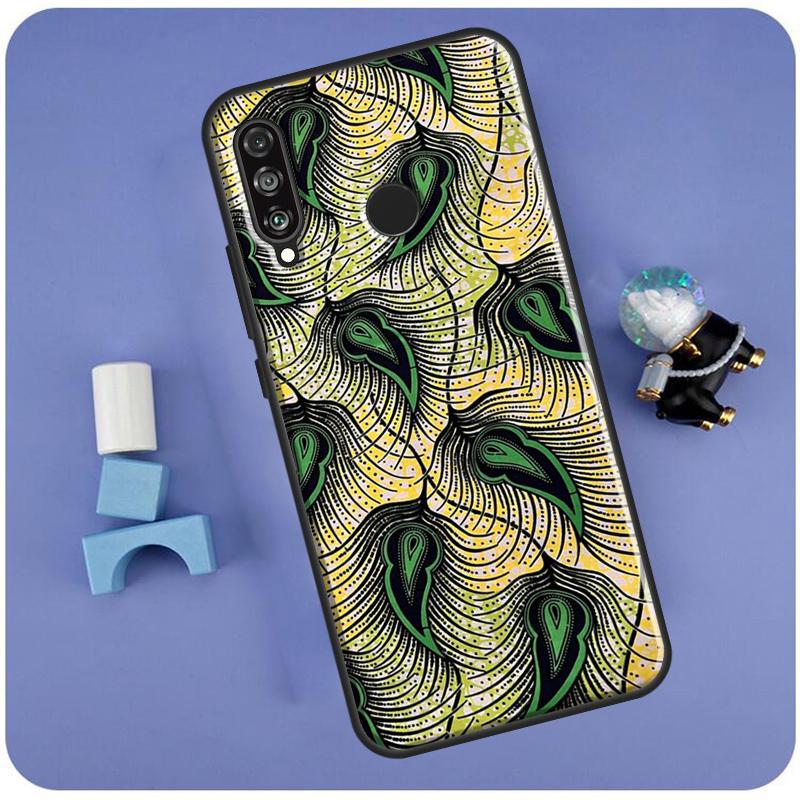 African Wax Print Design For Huawei Nova 10 9 SE 3i 7i 8i 11i 12i Y60 Y61 Y70 Y72 Y73 Y90 Y91 P20 P30 P40 Lite Case