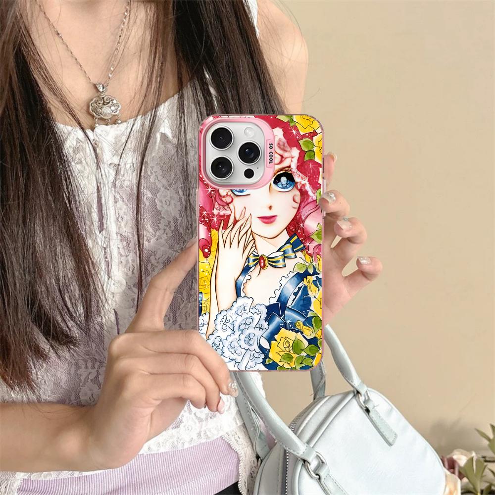 The Rose Of Versailles Phone Case For iPhone 16 15 14 13 12 11 Pro Max X XR XSMAX 8 7 Plus Matte Shockproof Back Cover