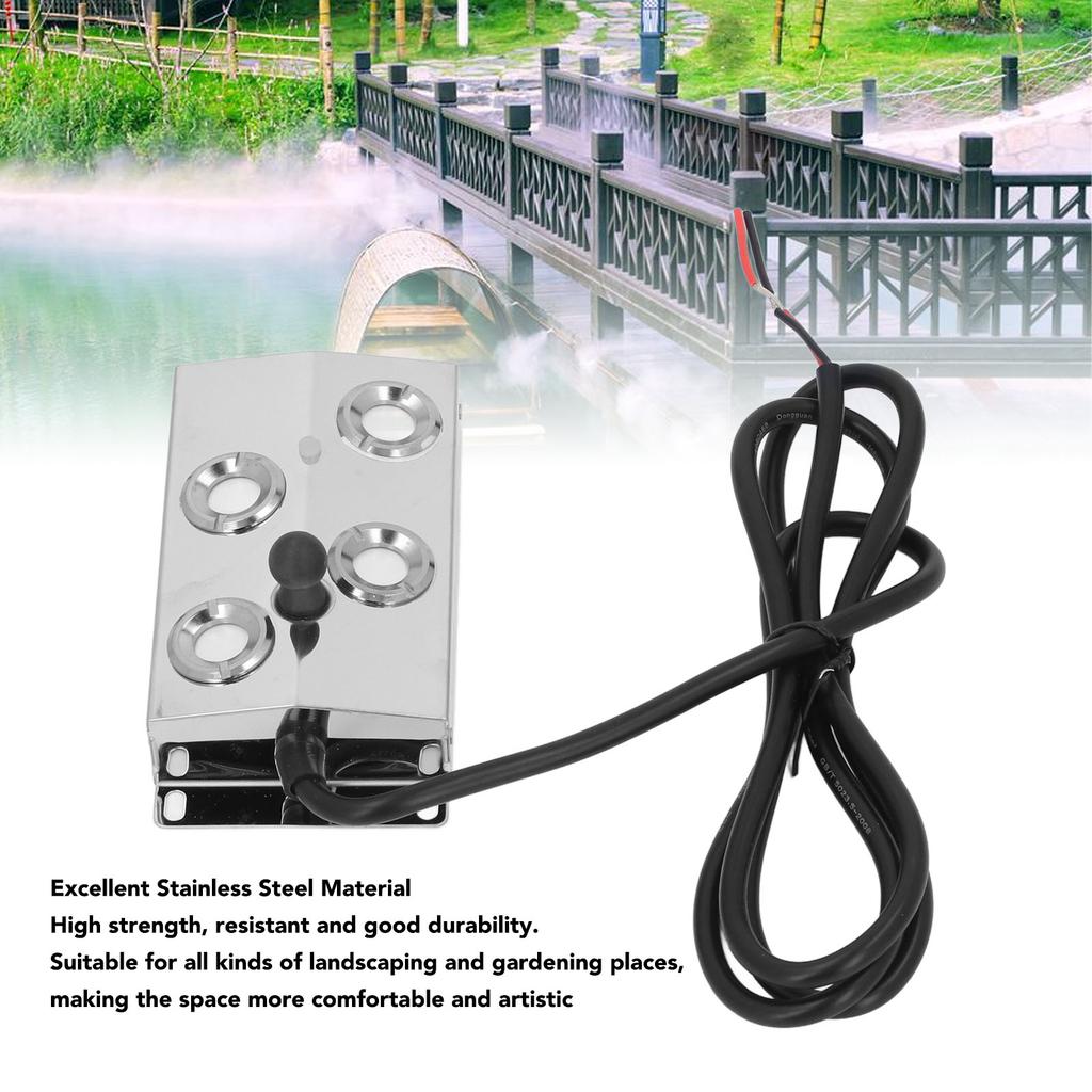 Ultraschall-Nebelmacher 4 Köpfe 1,5m Kabellänge DC45-48V Ultraschall-Nebelmacher Vernebler